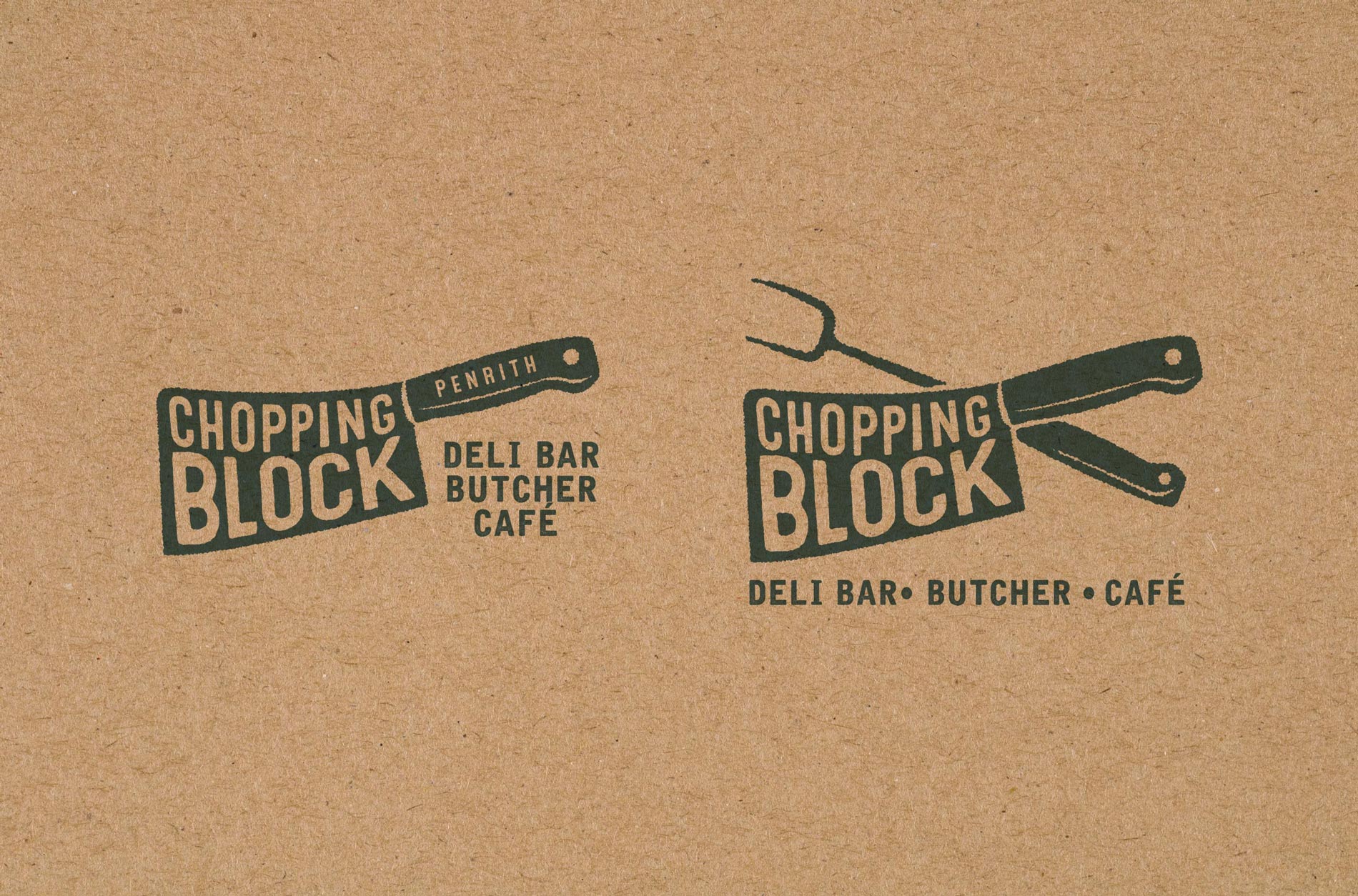 The Chopping Block Butcher & Deli Logo Design Concepts