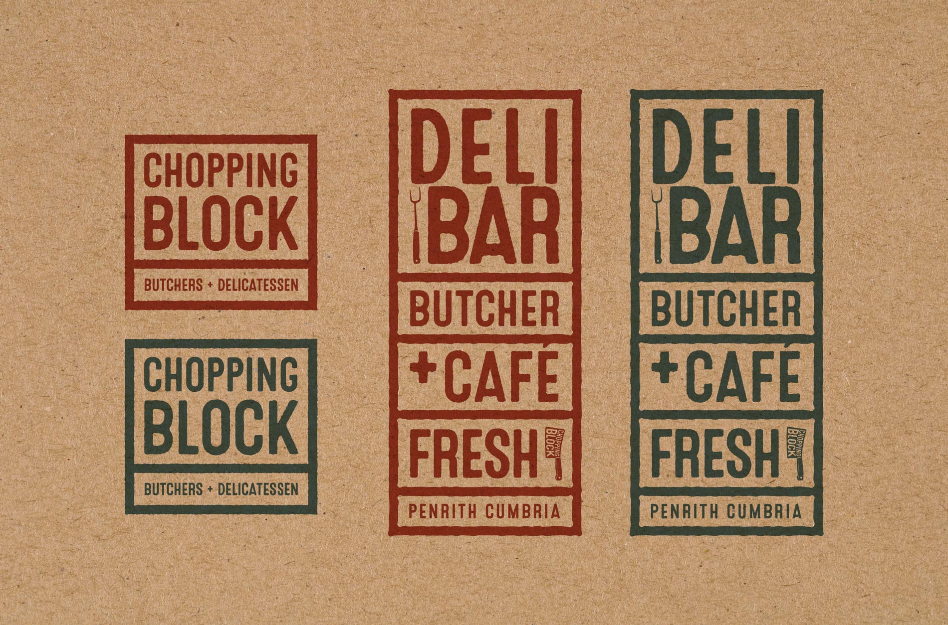 The Chopping Block Butcher & Deli Logo Design Concepts