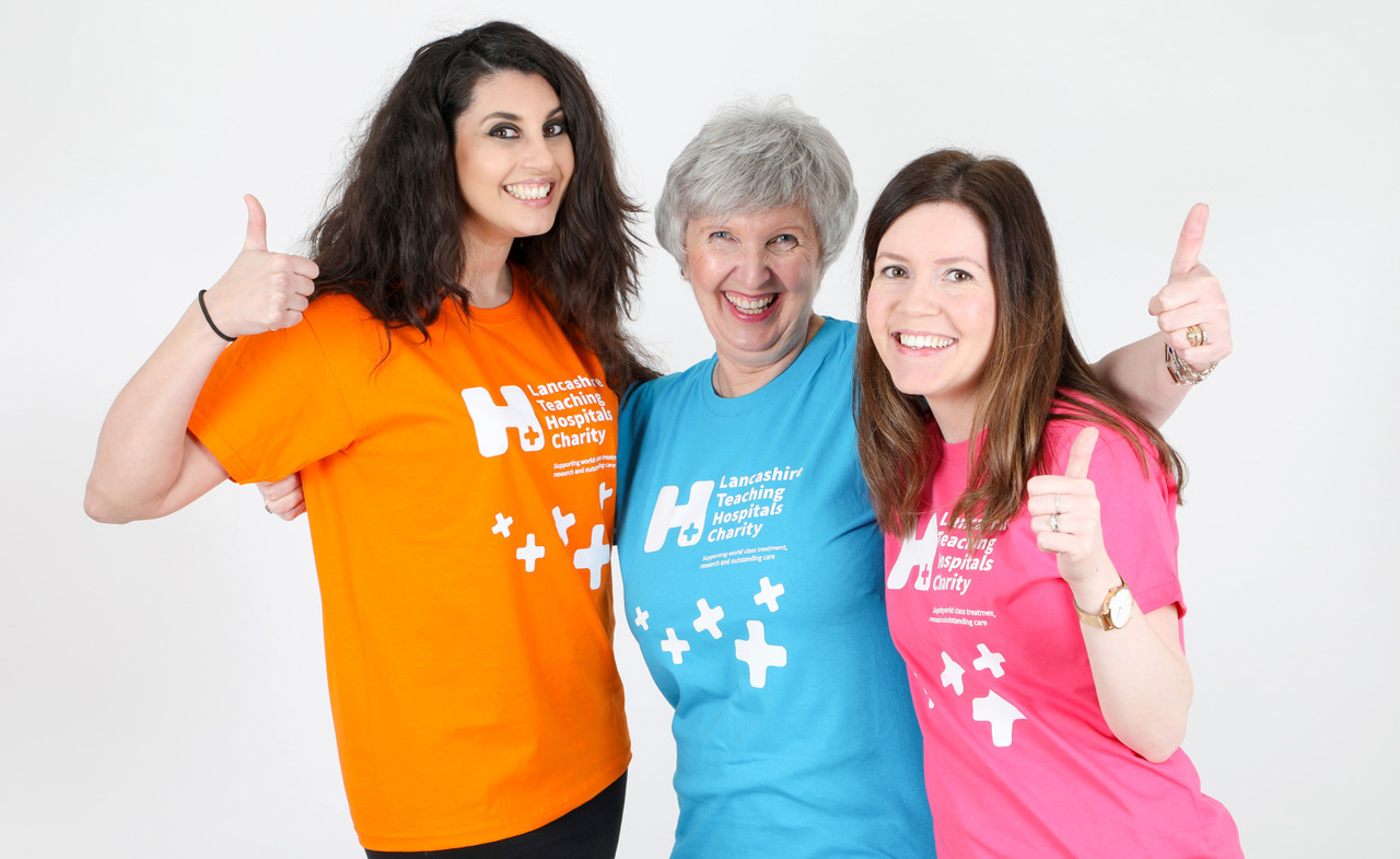 Lancashire Teaching Hospitals Charity Brand Identity T-shirt design
