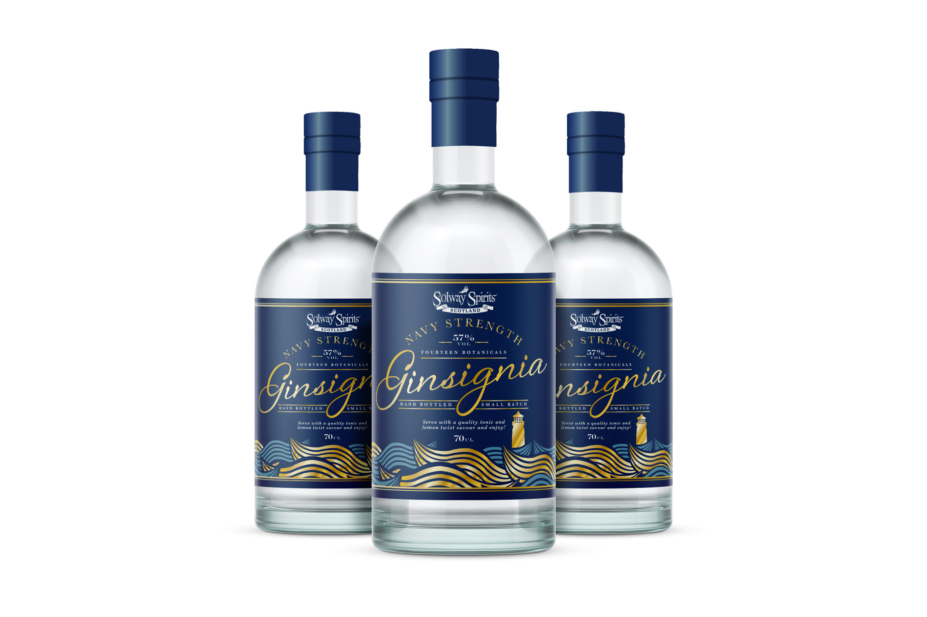 Solway Spirits, Annan, Gin label Design