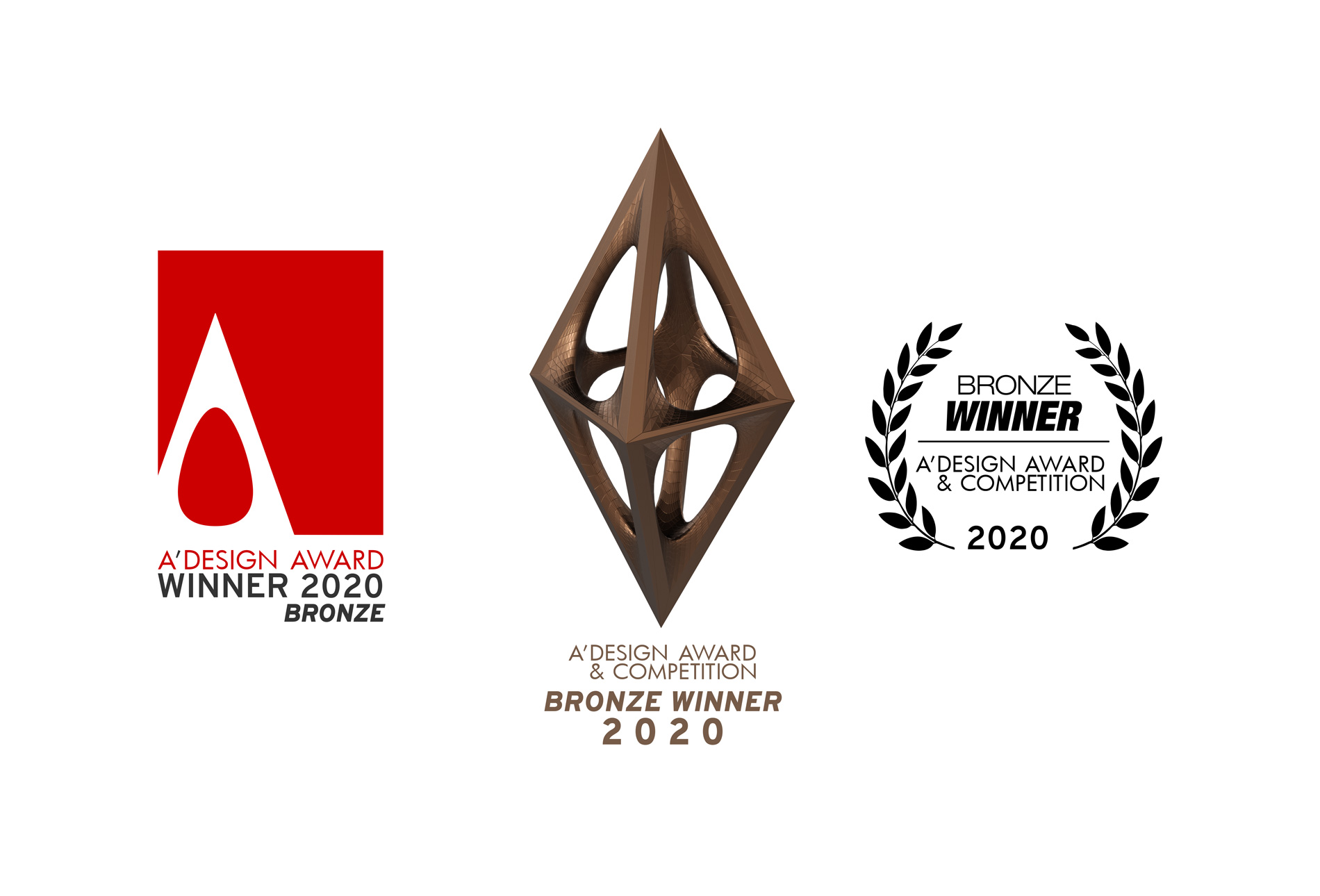 A'Design Award Bronze Logo Set